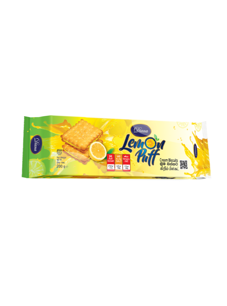 Lemon Square Rice Puffs Lemon Puff 200g - Diana Group of Companies